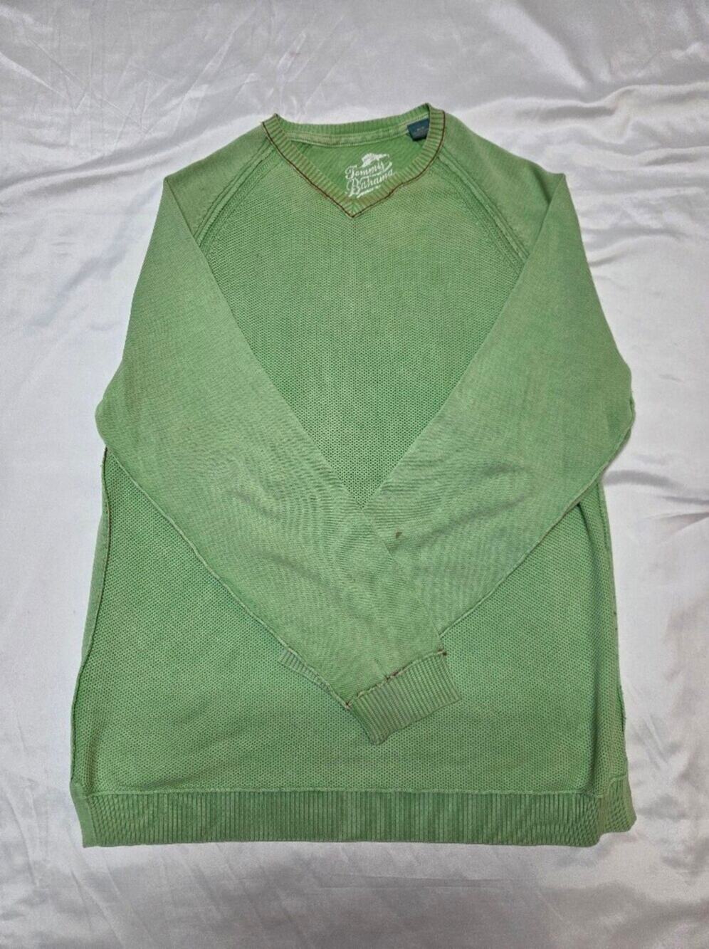 Tommy Bahama Green V‑Neck Lightweight Sweater
